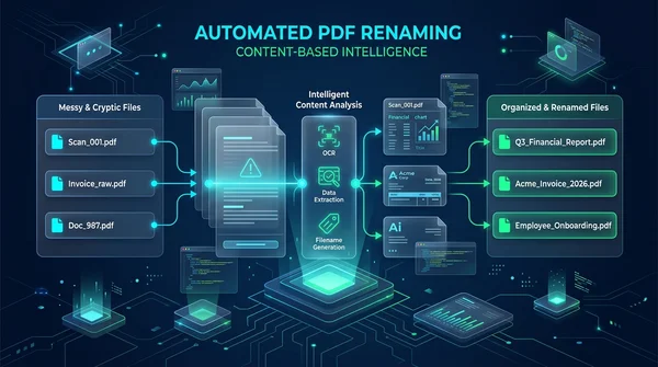 Jak automaticky přejmenovat soubory PDF podle obsahu zdarma online