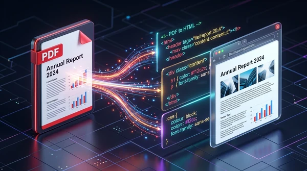 How to convert PDF to HTML online for free (clean code and layout preservation)