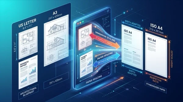 Come ridimensionare pagine PDF online nei formati carta standard (gratis e nitido)